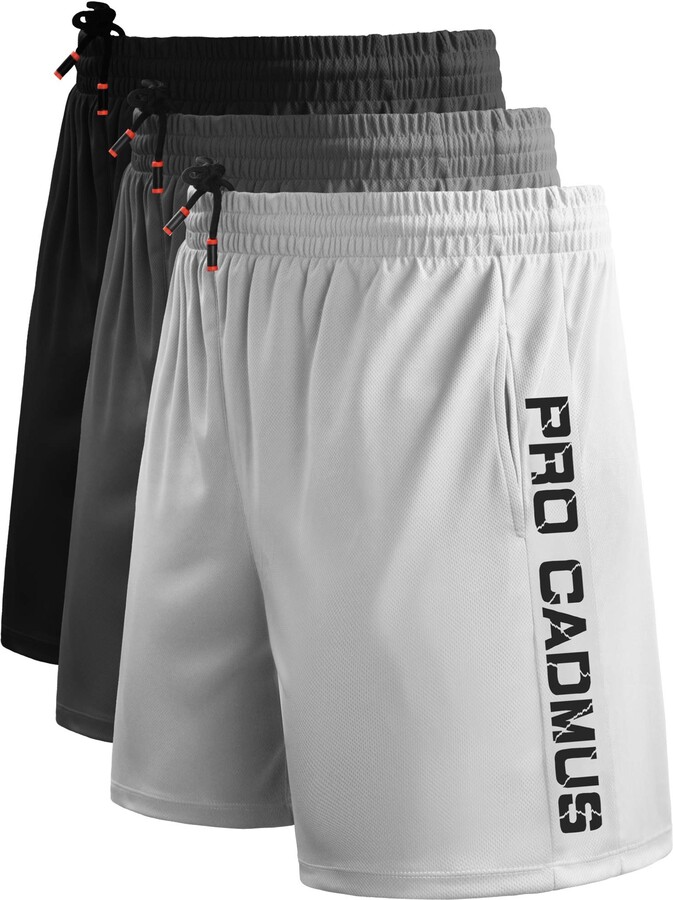 white exercise shorts