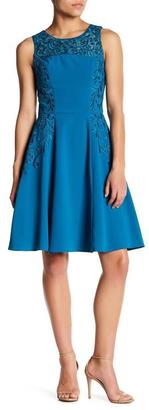 Sue Wong Embroidered Jewel Neck A-line Dress N5403