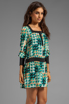 Thumbnail for your product : Anna Sui Deco Fans Print Crepe De Chine Dress