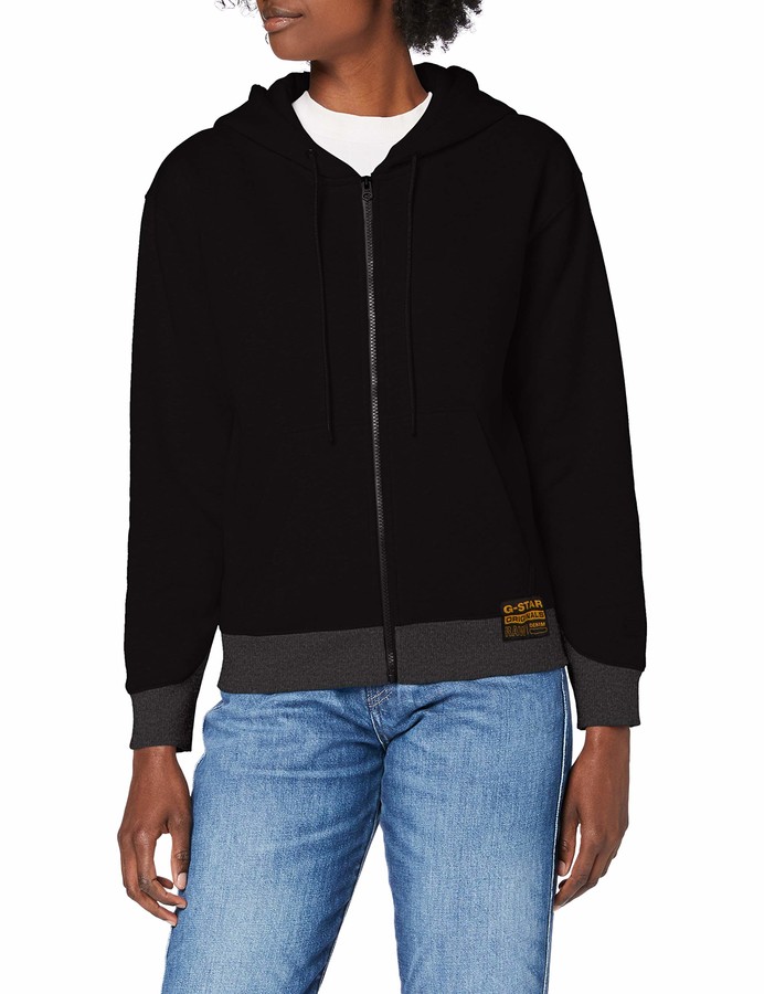 black zip up sweatshirt no hood
