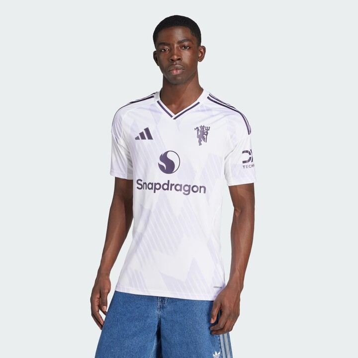 adidas Manchester United 25/26 Away Jersey White XS Mens