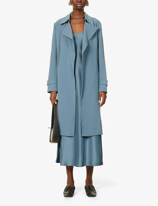 Theory Oaklane Single Ted Crepe, Theory Oaklane Trench Coat Blue
