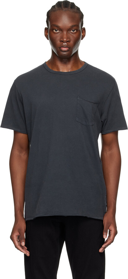 Rag Bone Navy Kerwin Long Sleeve T-Shirt ShopStyle