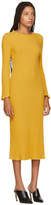 Thumbnail for your product : Simon Miller Yellow Stretch Wide Rib Wells Dress