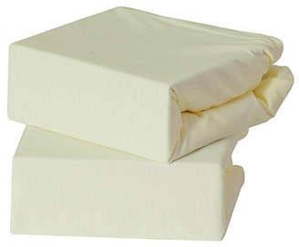 Baby Elegance 2 Pack Jersey Fitted Sheets - Cream