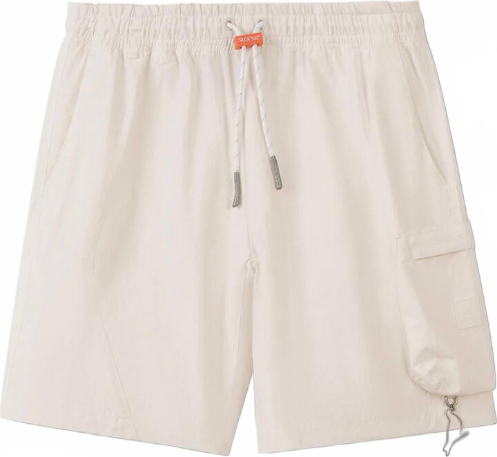 Staple Men's Nylon Taslan Cargo Shorts In Cream