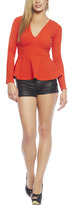 Thumbnail for your product : Arden B V-Neck Peplum Long-Sleeve Top