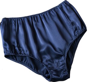 Littledream Lot of 6 Vintage Plus Size XL Hips 36 inch - 46 inch Full Cut  Briefs Sheer Transparent Silk Nylon Panties Men Womens Knicker Underwear