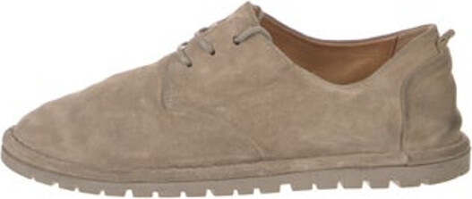 Marsèll Suede Oxfords Neutrals Round-Toes Platform Lace-Up Closure at Uppers Includes Dust Bag