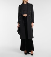 Thumbnail for your product : Saint Laurent Wool, cashmere, and silk blend top