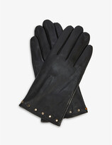 Thumbnail for your product : Ted Baker Stud-embellished leather gloves