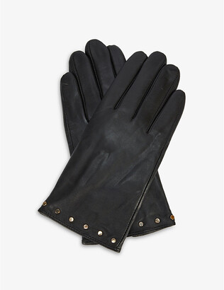 Ted Baker Stud-embellished leather gloves