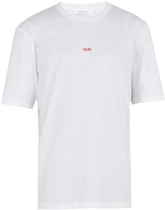 Helmut Lang Taxi Print Cotton Jersey T Shirt - Mens - White