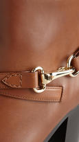 Thumbnail for your product : Burberry Polished Metal Buckle Ankle Boots