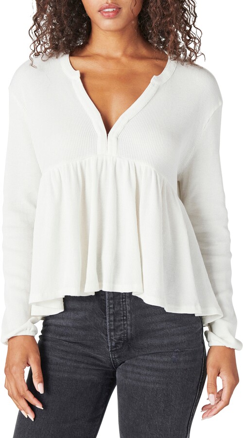 Cream Knit Top | Shop the world's largest collection of fashion 