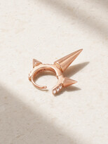 Thumbnail for your product : Maria Tash Triple Spike 6.5mm 18-karat Rose Gold Diamond Earring - one size