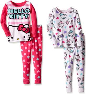 Komar Kids Little Girls' Hello Kitty 4 Piece Cotton Sets