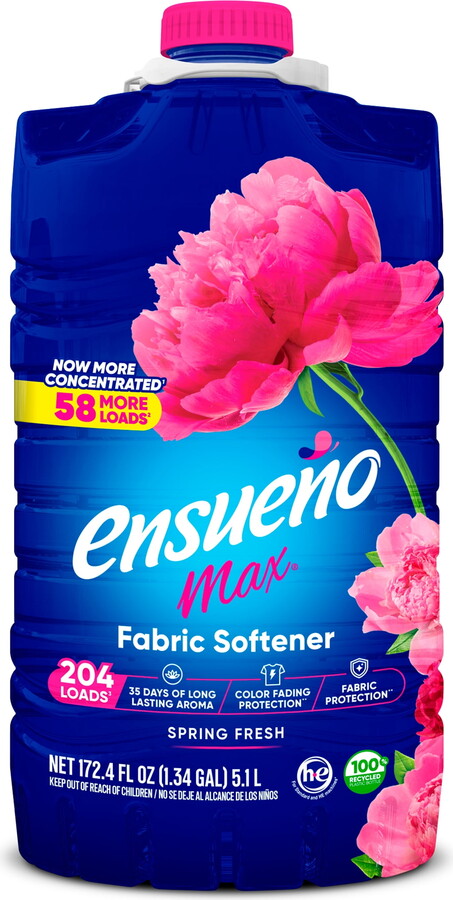 Ensueno Ensueño Fabric Softener Liquid, Spring Fresh, 172 Ounce, 204 Loads