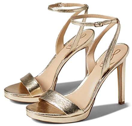 Sam Edelman Women's Gold Leather Sandals | ShopStyle