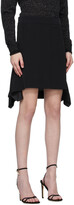 Thumbnail for your product : VVB Black Crêpe Flounce Miniskirt
