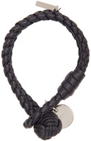 Thumbnail for your product : Bottega Veneta Navy Intrecciato Knot Bracelet