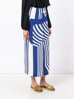 Thumbnail for your product : Erika Cavallini striped maxi skirt