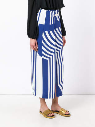 Erika Cavallini striped maxi skirt