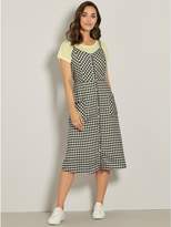 Thumbnail for your product : M&Co Gingham check button front dress