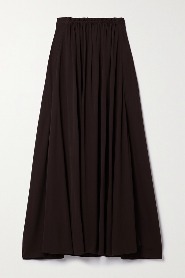 NEW long maxi skirt day brown sizes10-22 2239 