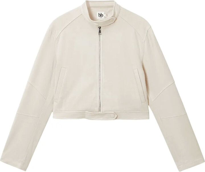 b+ab Cropped Zip-Front Jacket