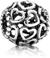 Thumbnail for your product : Pandora Sterling Silver Open Work Heart Charm