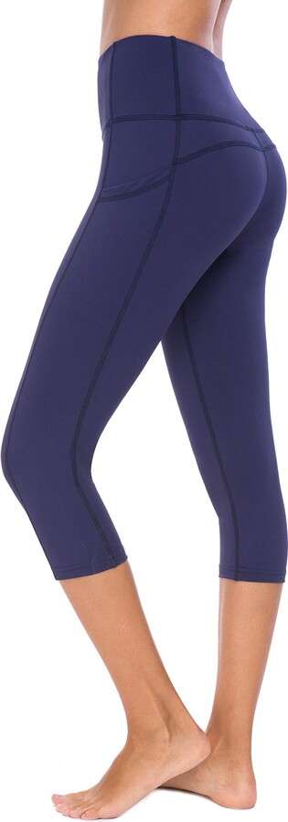 navy capri workout pants