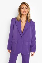 Thumbnail for your product : boohoo Single Button Front Oversized Blazer