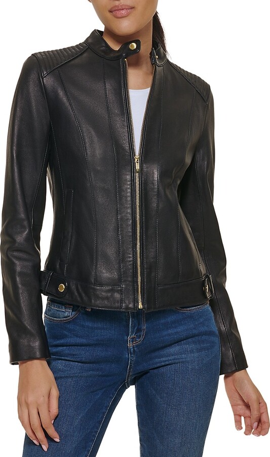 Cole Haan Quilted Italian Leather Jacket ShopStyle