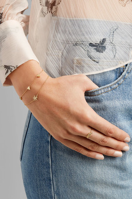 Jennifer Meyer Mini Clover 18-karat Gold Diamond Bracelet