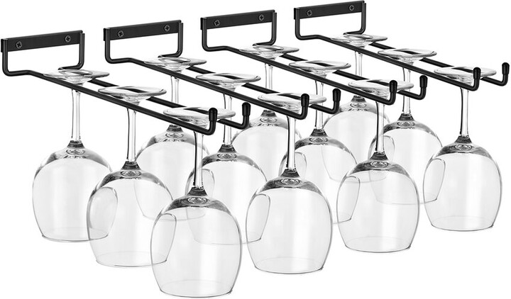 Sorbus Pack Of 4 Wine Glass Racks