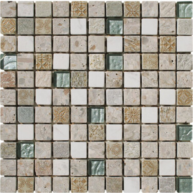 Intrend Tile Natural Splendor 1" x 1" Natural Stone Mosaic Sheet Wall Tile