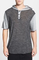 Thumbnail for your product : UNCL Short Sleeve Hooded Henley