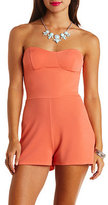 Thumbnail for your product : Charlotte Russe Sweetheart Neckline Strapless Romper