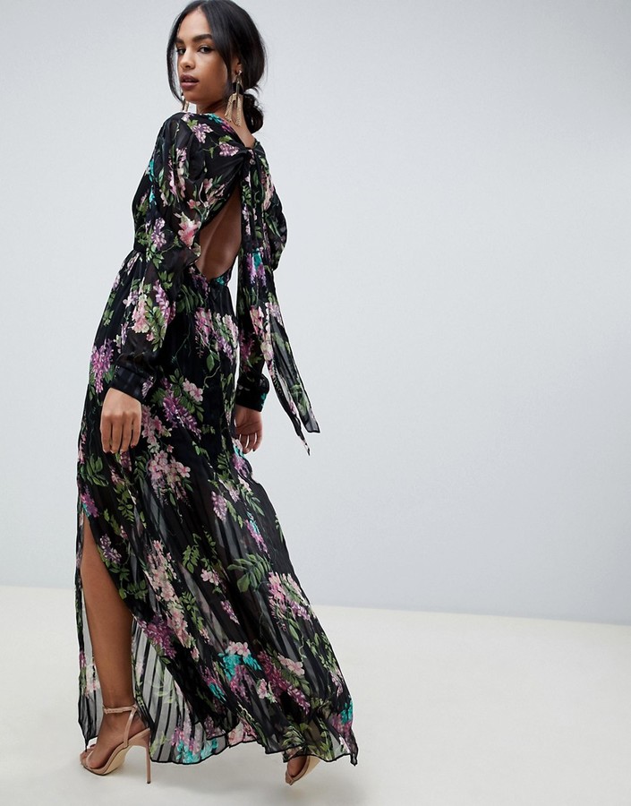 dark floral dress