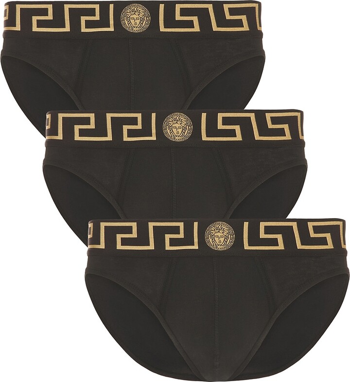 Versace Underwear Tri-Pack in Black