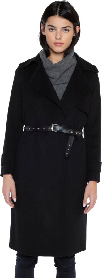 Jennie Liu Women's Cashmere Wool Double-faced Overcoat