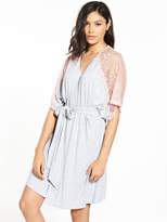Thumbnail for your product : Very Lace Trim Kimono Robe - Grey