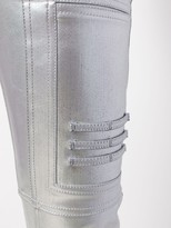 Thumbnail for your product : Rick Owens Polished Effect Skinny Trousers
