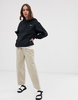 Thumbnail for your product : Nike mini swoosh oversized hoodie with pocket in black