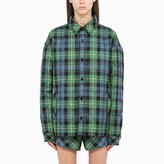 Thumbnail for your product : philosophy Green and light blue checked jacket