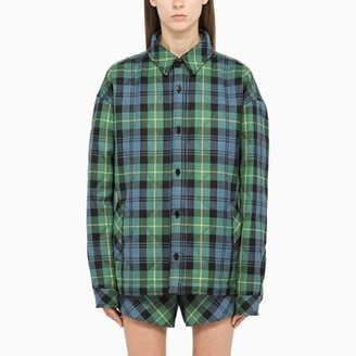 philosophy Green and light blue checked jacket