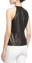 Thumbnail for your product : Neiman Marcus Cusp by Sleeveless Leather Fringe Top