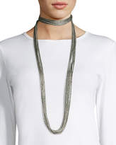 Thumbnail for your product : Lafayette 148 New York Tea Long Mesh Necklace 18