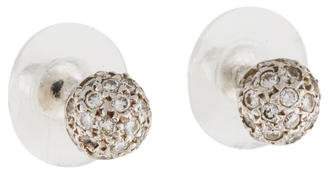 Janis Savitt 14K Diamond Ball Stud Earrings